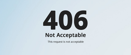 406 Not Acceptable Status Code